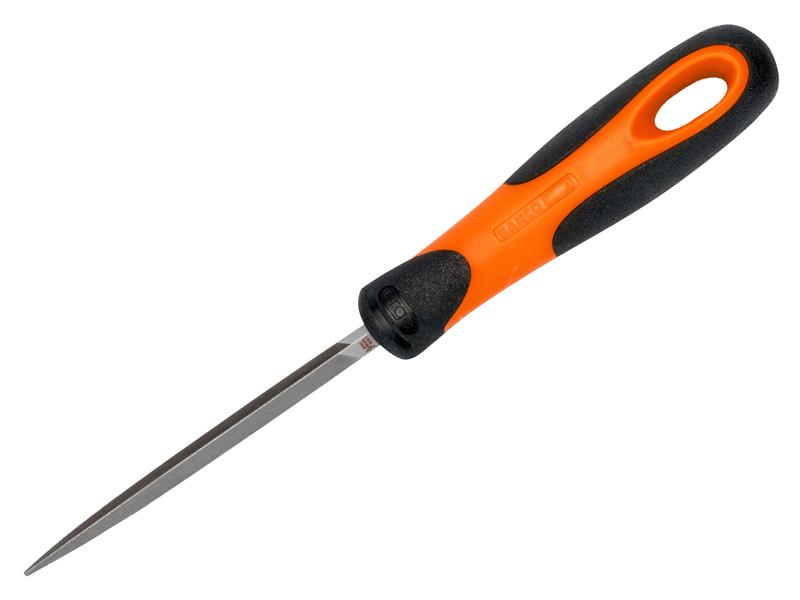 Handled Three-Square Second Cut File 1-170-08-2-2 200mm (8in)