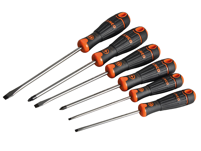 BAHCOFIT Screwdriver Set of 6 SL/PZ