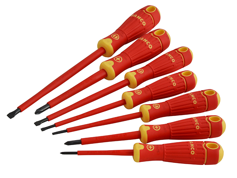 BAHCOFIT Insulated Screwdriver Set 7 Piece SL/PH