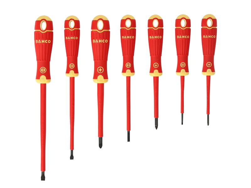 BAHCOFIT Insulated Screwdriver Set 7 Piece SL/PZ