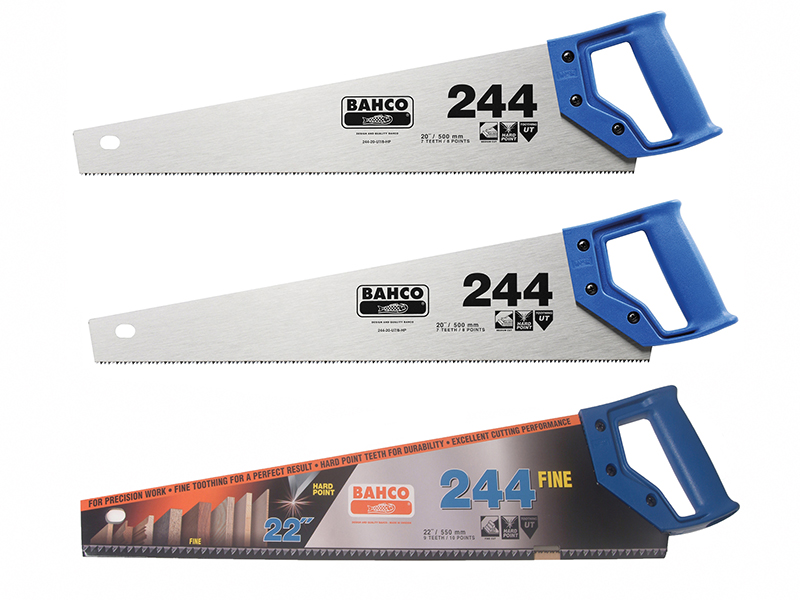BAH24422FCS - 2 x 244 Hardpoint Handsaw 550mm (22in) & 1 x 244 Fine Cut Handsaw 550mm (22in)