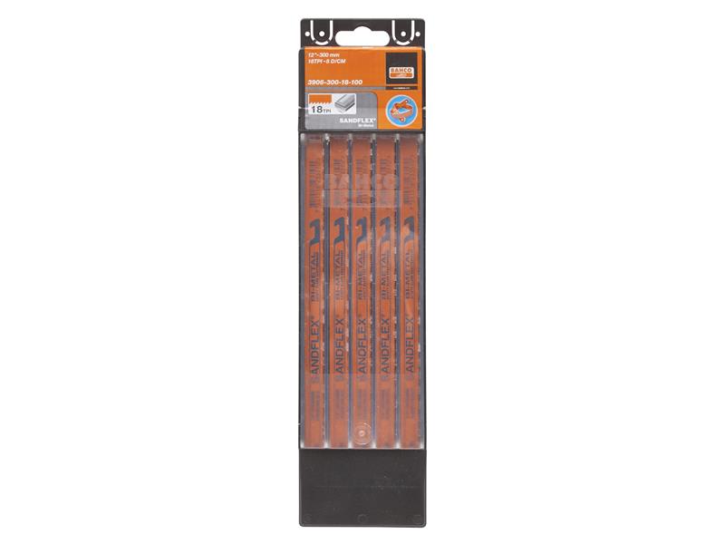 3906 Sandflex Hacksaw Blades 300mm (12in) x 18 TPI (Pack 100)