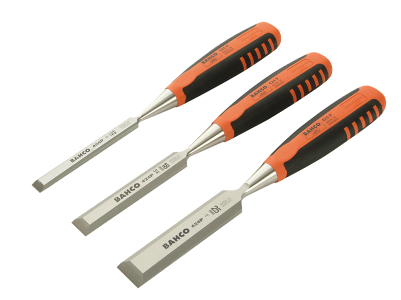 BAH424PS3 - 424-P Bevel Edge Chisel Set 3 Piece