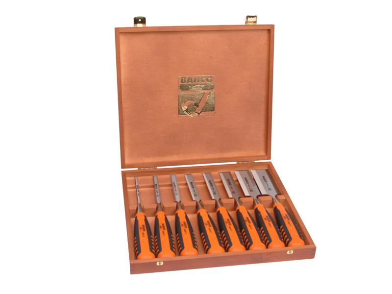 BAH424PS8 - 424-P Bevel Edge Chisel Set 8 Piece