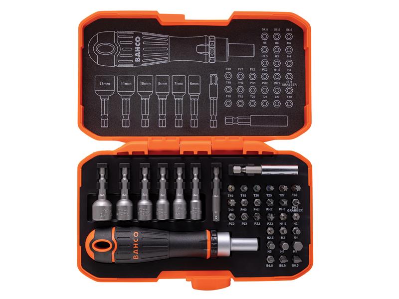 59/S36BCR Ratcheting Coloured Bit Set 36 Piece