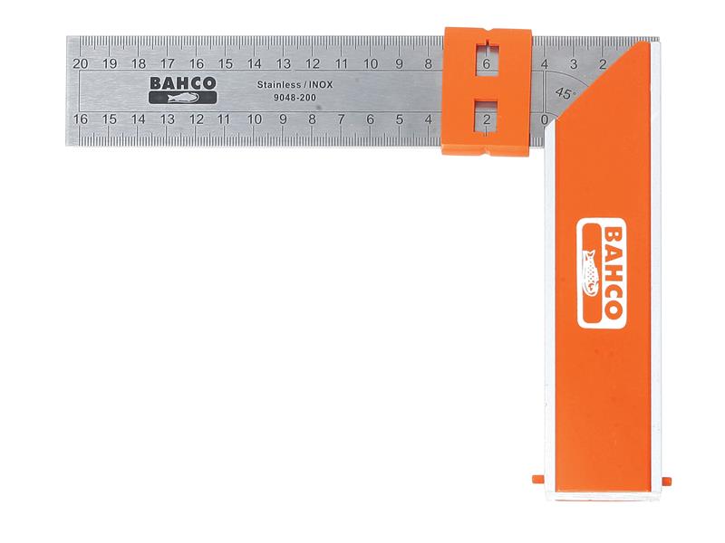 BAH9048200 - 9048-200 Aluminium Block & Steel Try Square 200mm (8in)