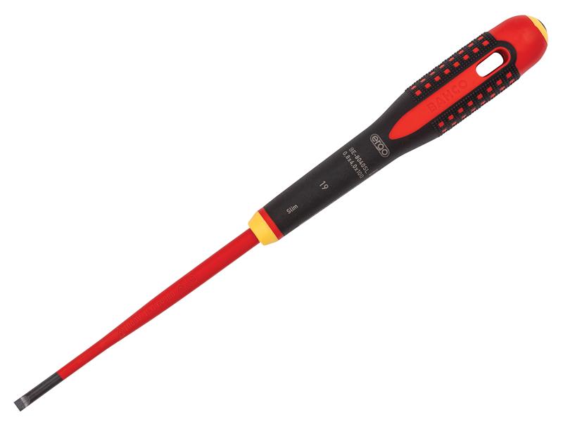 BAHBE8255SL - ERGO Slim VDE Insulated Slotted Screwdriver 6.5 x 150mm