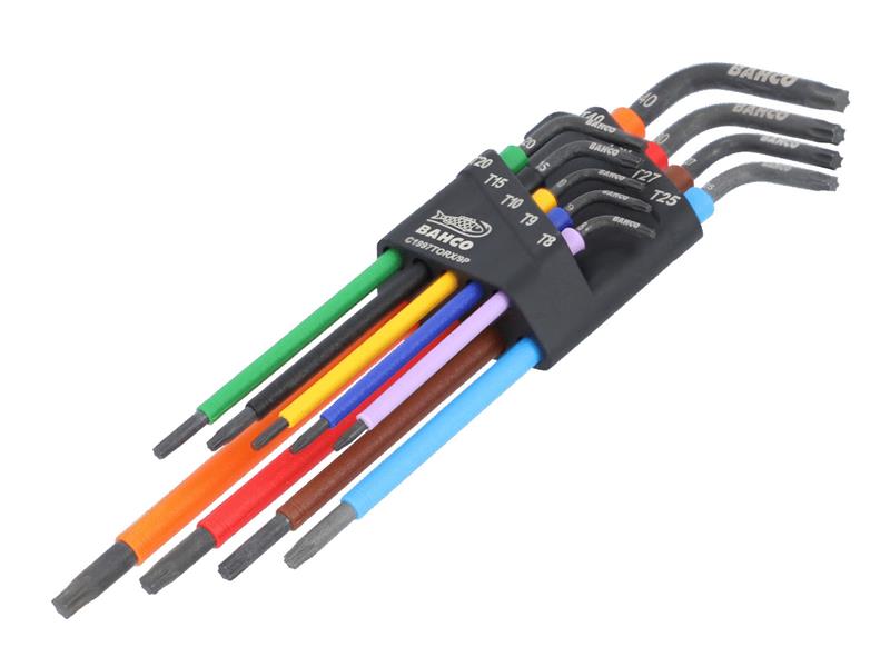 C1997TORX/9P Long TORX Coloured L-Key Set 9 Piece