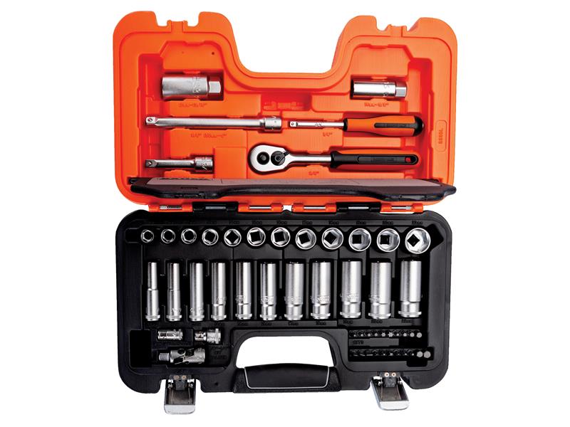 S330L Socket Set of 53 Metric 3/8in Deep Drive + 1/4in Accessories