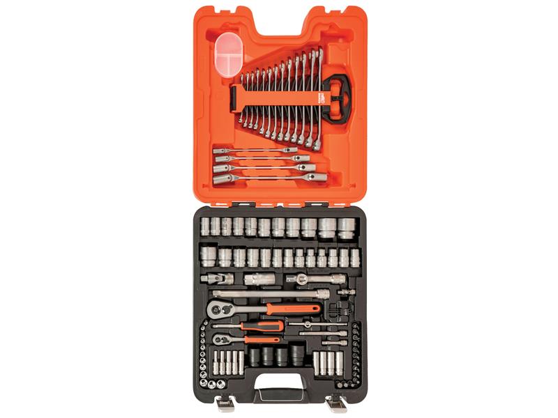 BAHS877 - S87+7 Socket & Spanner Set of 94 Metric & AF 1/4 & 1/2in Drive