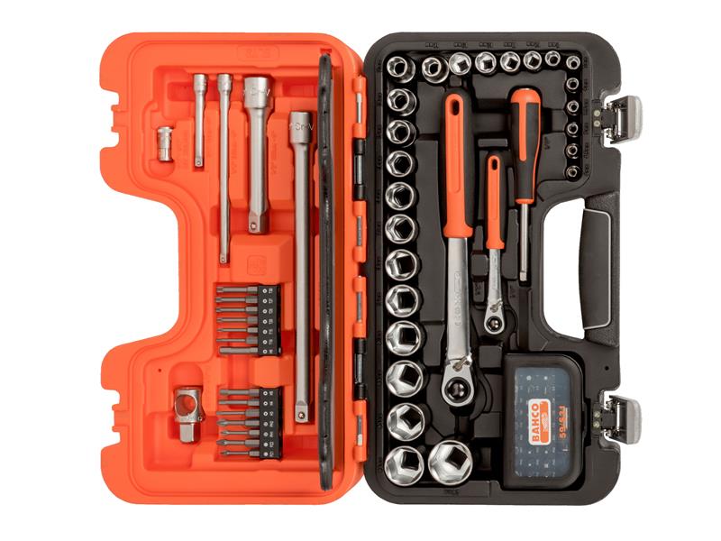 SL79 Slim Socket Set of 79 Metric 1/4in & 1/2in Drive