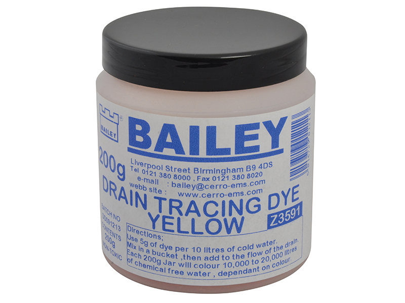 BAI3591 - 3591 Drain Tracing Dye - Yellow