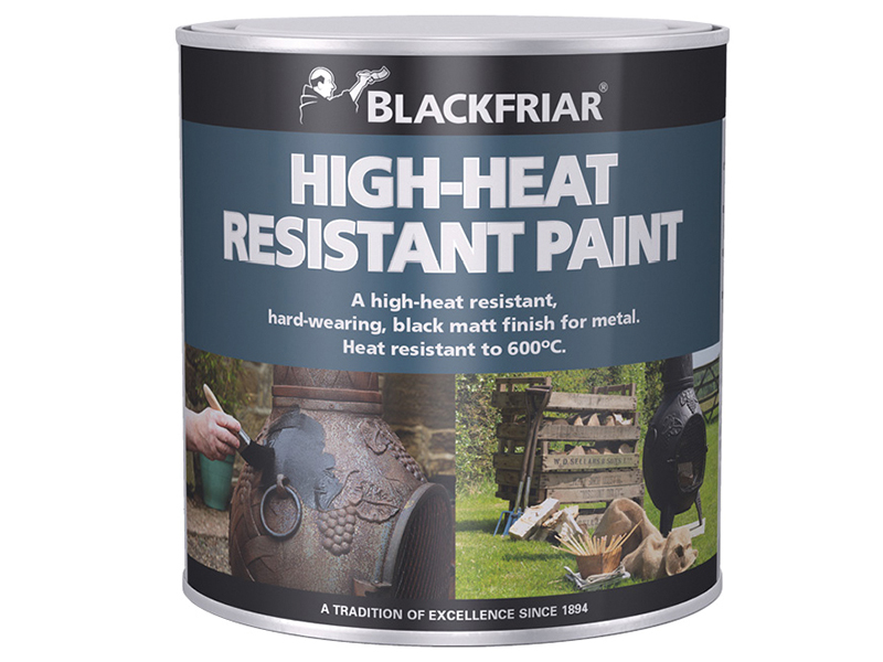 BKFHRB500 - High-Heat Resistant Paint Black 500ml