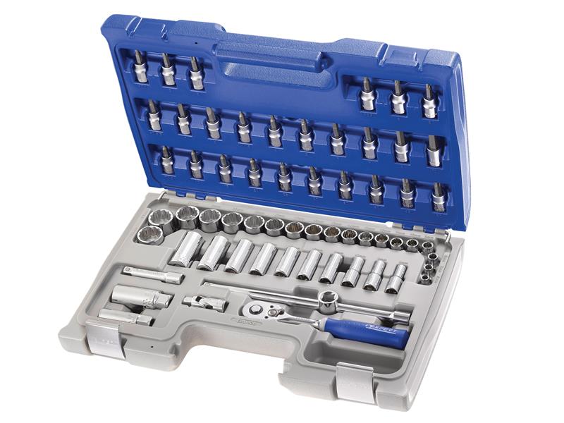 Socket & Accessory Set of 61 Metic 3/8in Drive