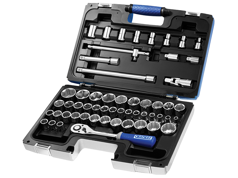Socket & Accessory Set of 55 A/F & Metric 1/2in Drive