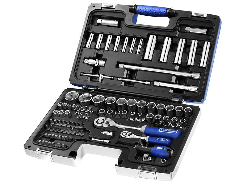 Socket & Accessory Set of 98 Metric 1/4 & 1/2in Drive