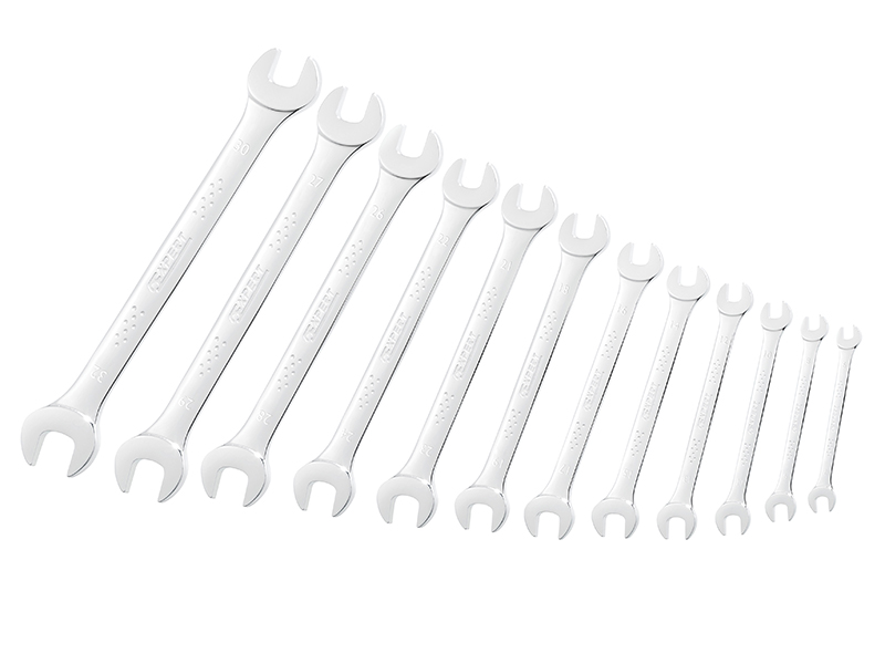 BRIE117381B - Open End Spanner Set 12 Piece Metric 6 to 32mm