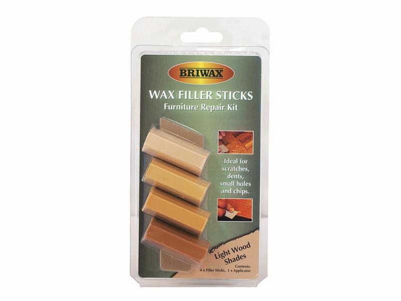 BRWWFSL - Wax Filler Sticks Light Wood Shades (Pack 4)