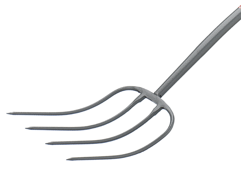 BULBMFT - All-Metal 4-Prong Manure Fork T-Handle
