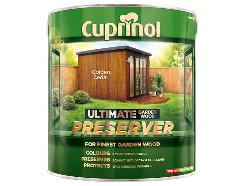 CUPGWPREGC4L - Ultimate Garden Wood Preserver Golden Cedar 4 litre