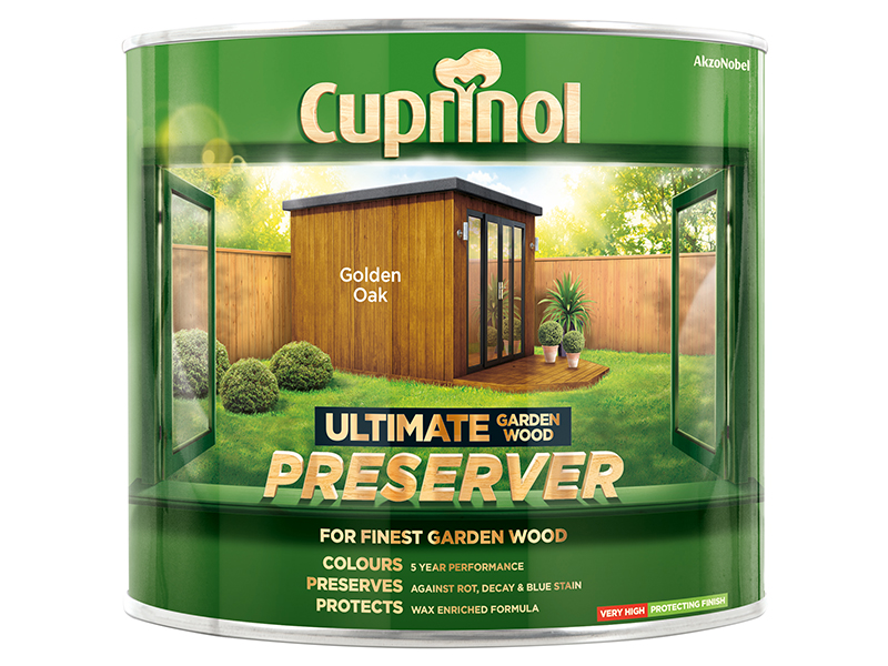 CUPGWPREGO1L - Ultimate Garden Wood Preserver Golden Oak 1 litre