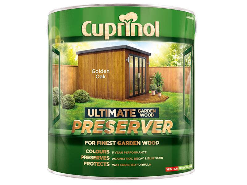 CUPGWPREGO4L - Ultimate Garden Wood Preserver Golden Oak 4 litre
