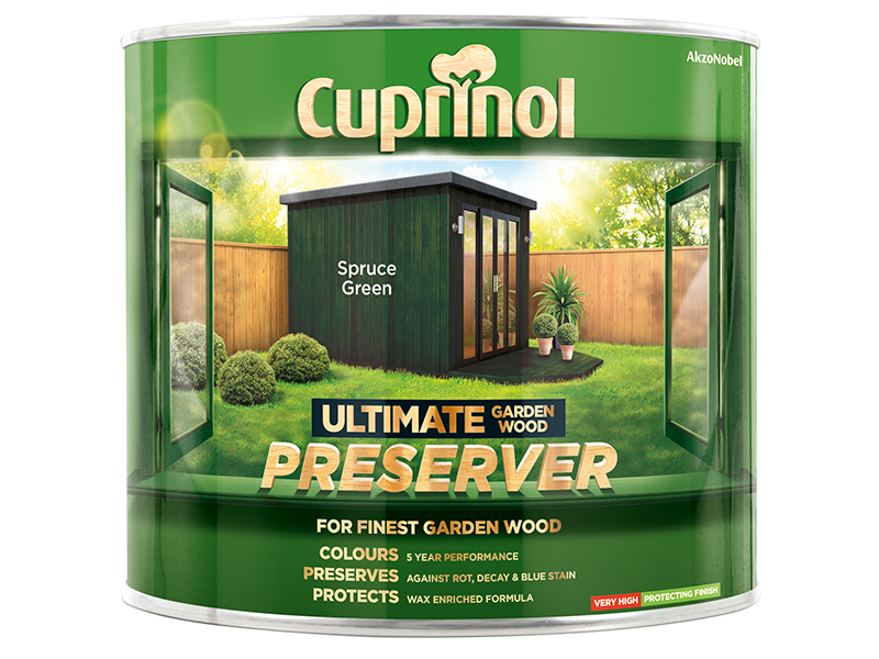CUPGWPRESG1L - Ultimate Garden Wood Preserver Spruce Green 1 litre