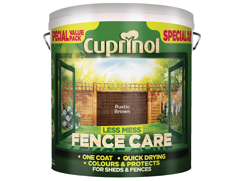 CUPLMFCRB6L - Less Mess Fence Care Rustic Brown 6 litre