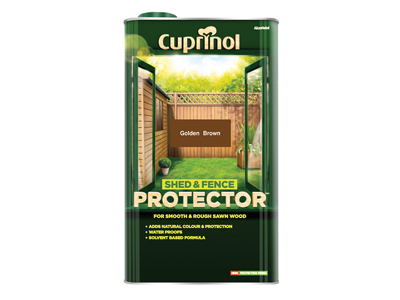 CUPSFGB5L - Shed & Fence Protector Gold Brown 5 litre
