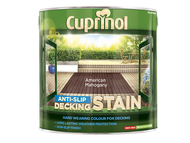 CUPUTDSAM25L - Anti-Slip Decking Stain American Mahogany 2.5 litre