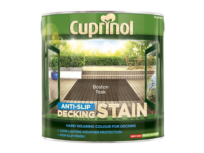 CUPUTDSBT25L - Anti-Slip Decking Stain Boston Teak 2.5 litre