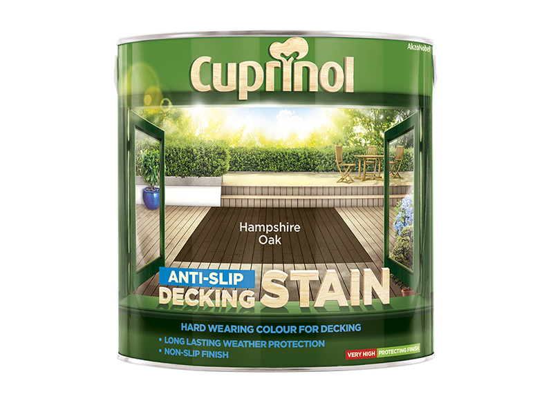 CUPUTDSHO25L - Anti-Slip Decking Stain Hampshire Oak 2.5 litre