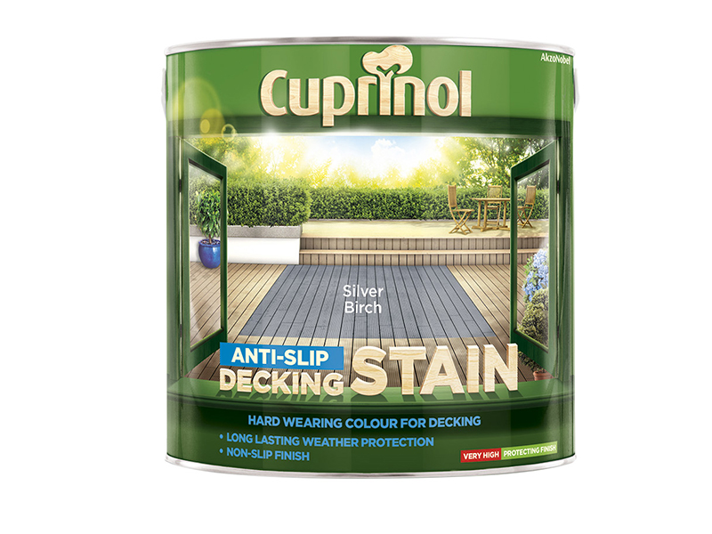 CUPUTDSSB25L - Anti-Slip Decking Stain Silver Birch 2.5 litre