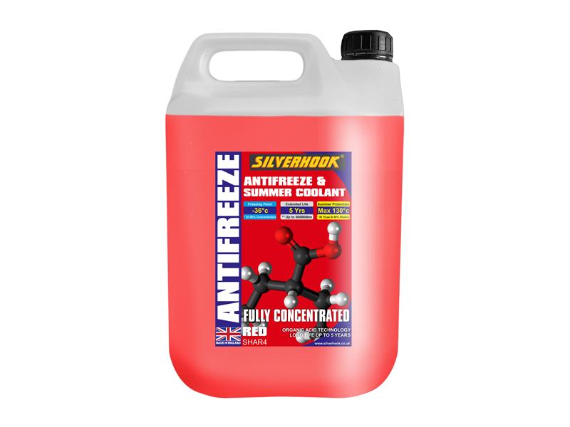 Concentrated Red Antifreeze O.A.T. 4.5 litre