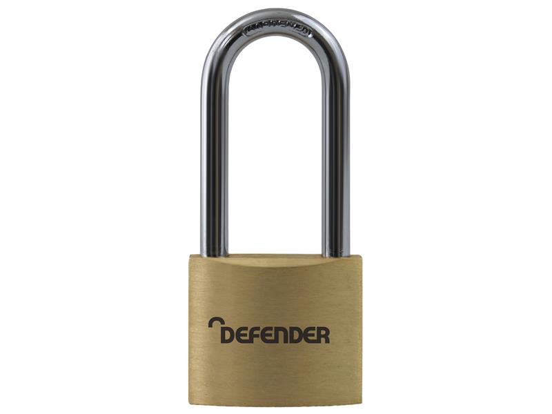 DEFBP4LS - Brass Padlock Long Shackle 40mm