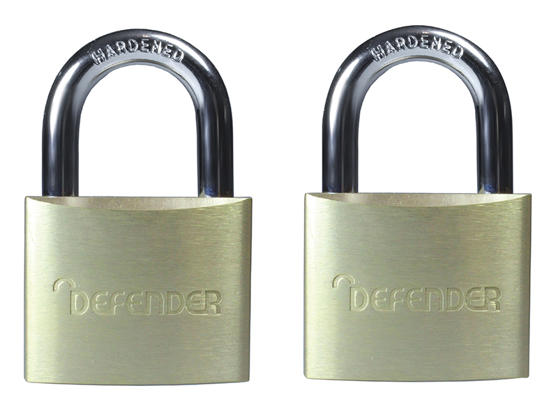 DEFDFAL4T - Aluminium Padlock Twin Pack 40mm
