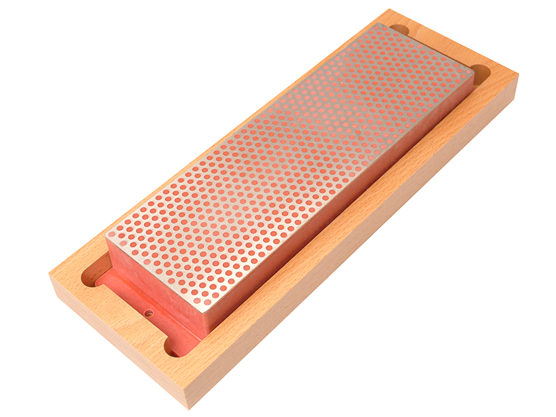 DMTW8F - Diamond Whetstone 200mm Wooden Box Red 600 Grit Fine