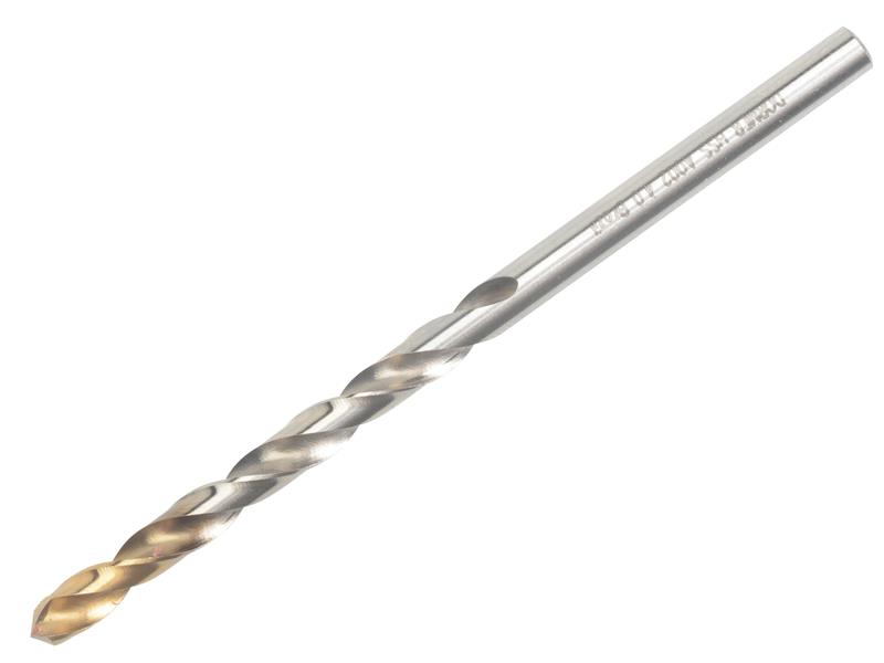 DOR400TIN - A002 HSS-TiN Coated Jobber Drill 4.00mm OL:75mm WL:43mm