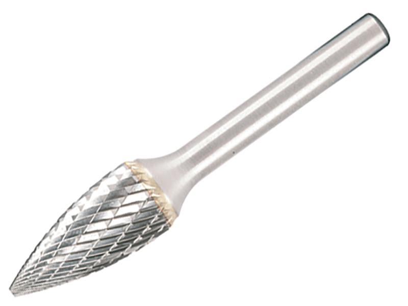 DOR813633 - Solid Carbide Rotary Burr Bright Pointed Tree 6.3 x 3mm