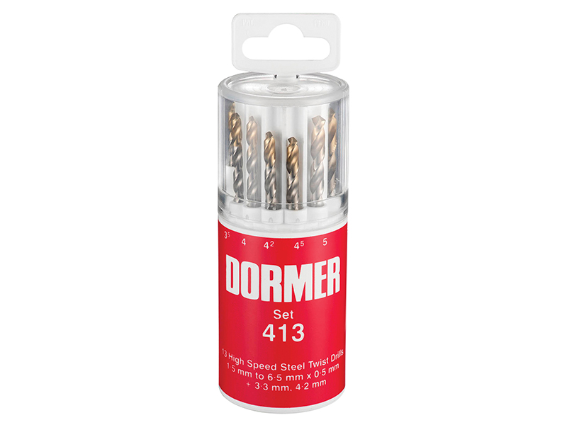 DORA094413 - A094 No.413 HSS TiN Coated Drill Set of 13 1.5- 6.50mm x 0.5mm