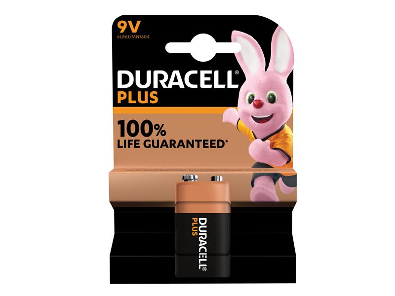 DUR9V100PP1 - 9V Plus Power +100% Battery Single Pack