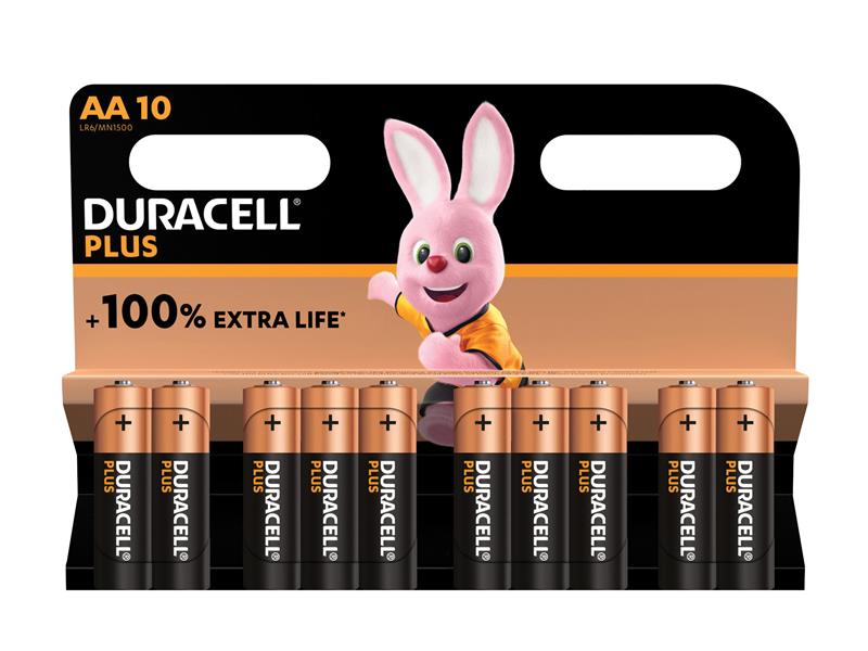 AA Cell Plus Power +100% Batteries Pk10