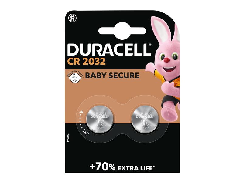 DURCR2032 - CR2032 Coin Lithium Battery (Pack 2)