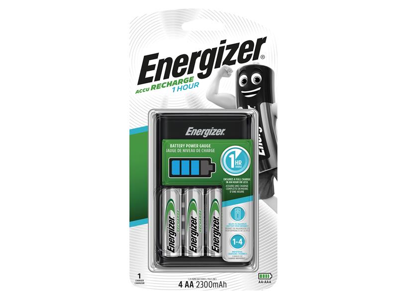 ENG1HOUR - 1 Hour Charger plus 4 x AA 2300 mAh Batteries