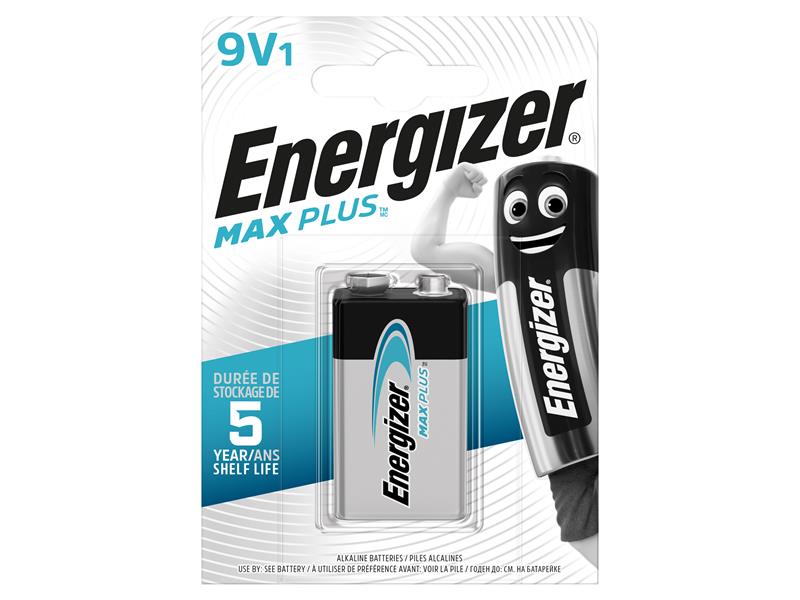 MAX PLUS 9V Alkaline Battery Pk1