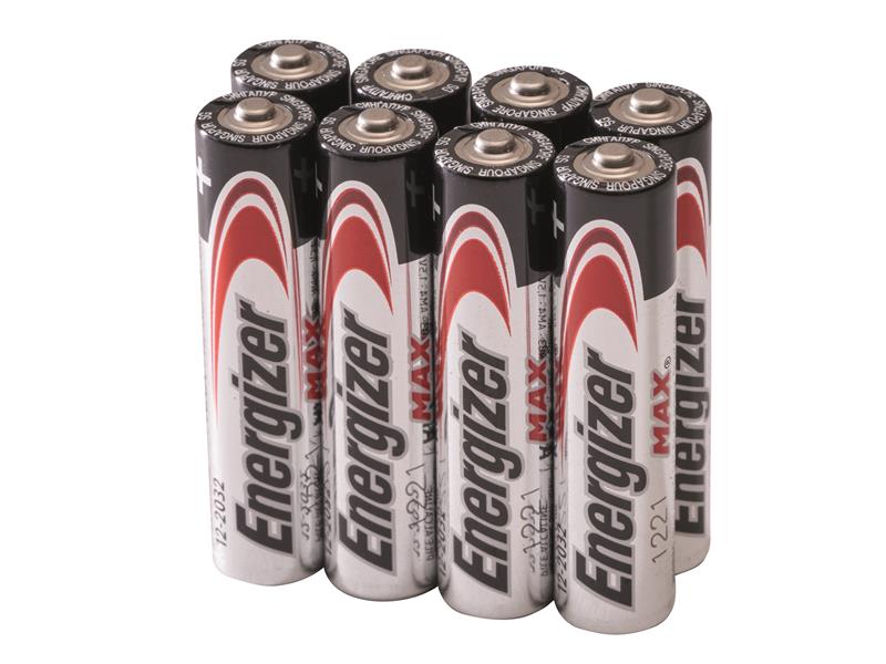 MAX AAA Alkaline Batteries Pack 4 + 4 Free