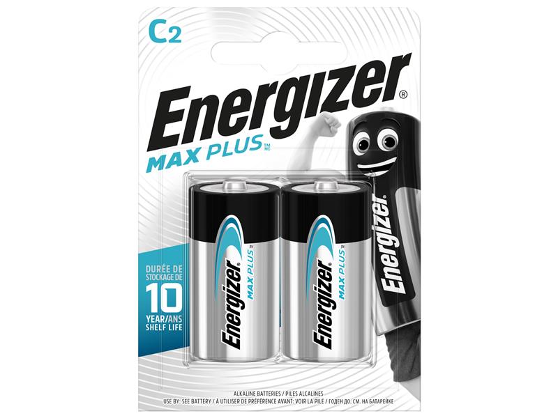 MAX PLUS C Alkaline Batteries Pk2