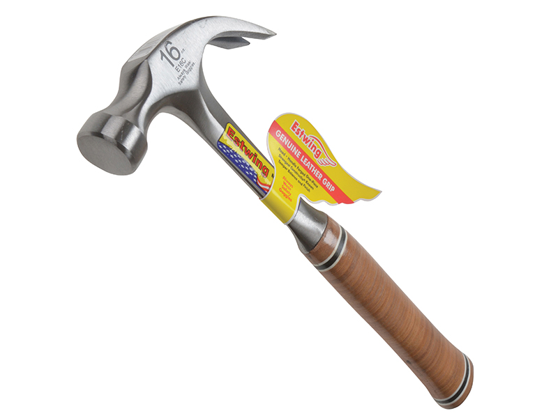 ESTE16C - E16C Curved Claw Hammer - Leather Grip 450g (16oz)