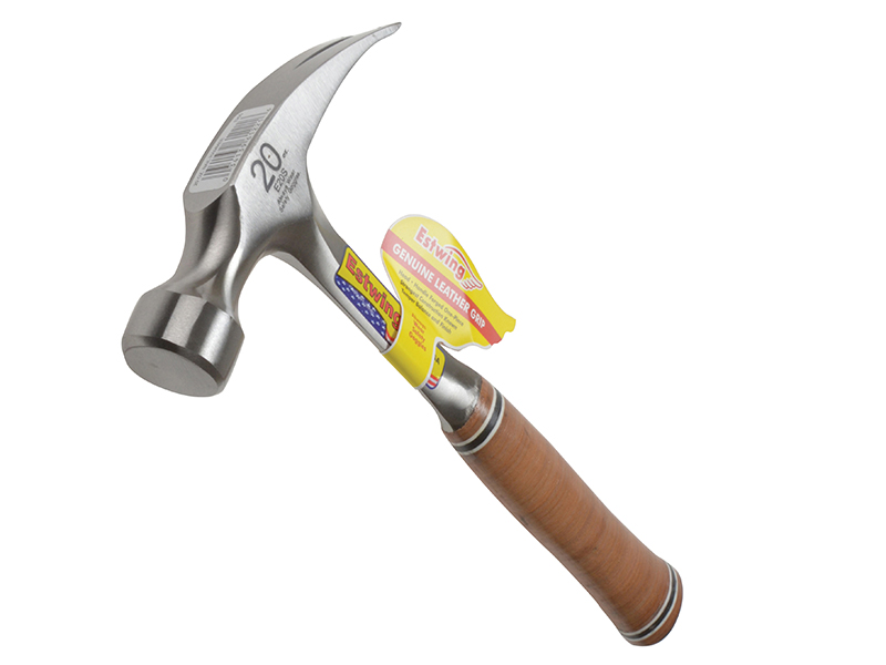 ESTE20S - E20S Straight Claw Hammer - Leather Grip 560g (20oz)