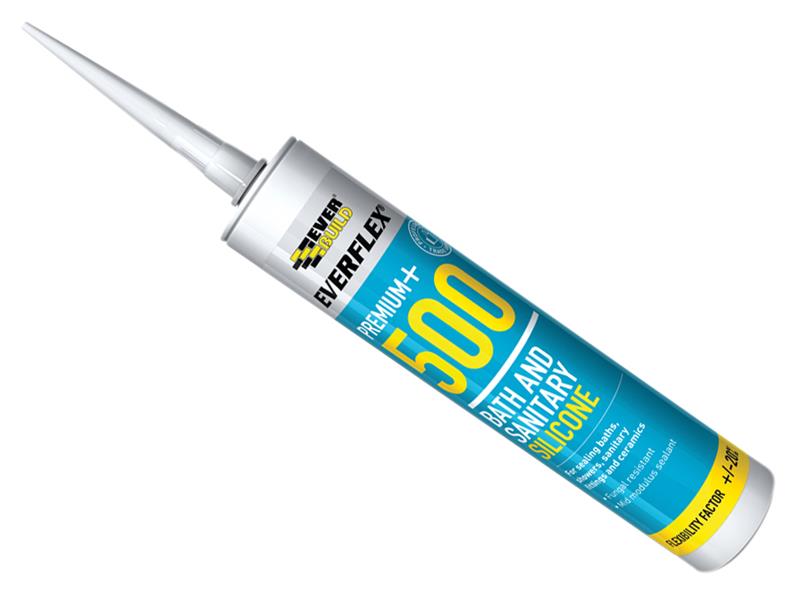 EVB500CL - 500 Bath & Sanitary Silicone Sealant Translucent 290ml